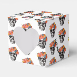 WeddingFavour Box Skull Art bis zum Tod tun wir Te Geschenkschachtel