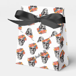WeddingFavour Box Skull Art bis zum Tod tun wir Te Geschenkschachtel