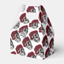 WeddingFavour Box Skull Art bis zum Tod tun wir Te Geschenkschachtel
