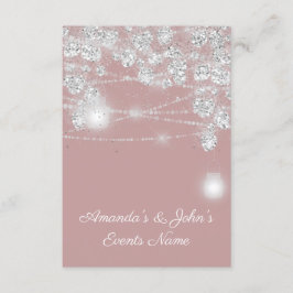 Wedellicht Jars Glitzer Grau Smoky Rose Einladung
