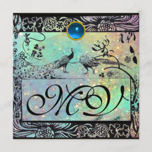 WEDEND LIEBE VÖGEL MONOGRAM schwarz-blau Ankündigung