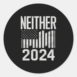 Weder 2024 noch bei den sonnigen politischen Wahle Runder Aufkleber
