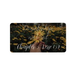 weder die Hoffnung verlieren noch traurig sein Adressaufkleber