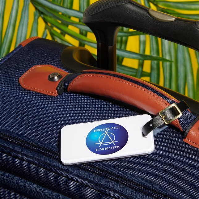 Weder Gott noch Master Anarchie-Symbol Gepäckanhänger (Von Creator hochgeladen)