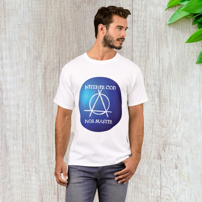 Weder Gott noch Master Anarchie-Symbol T-Shirt (Von Creator hochgeladen)