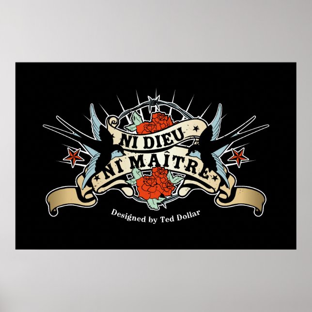 Weder Gott noch Meister Poster (Vorne)