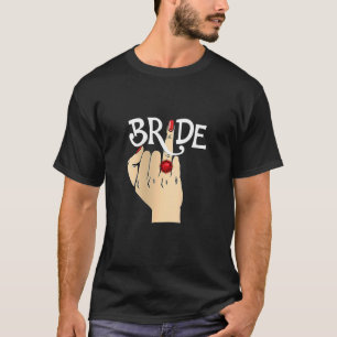Wedeymoon Bachelorette Finger Ring Verlobte T-Shirt