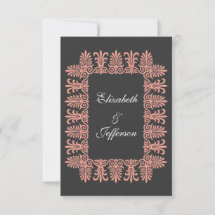 Wedgewood Pink 3 Wedgewood RSVP Cards Karte