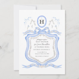 Wedgwood Blue Coquette Dusche Party Einladung