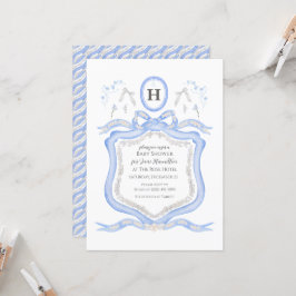 Wedgwood Blue Coquette Dusche Party Einladung