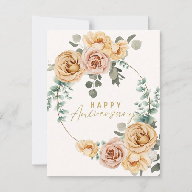 WEDING ANIVERSARY FEIERTAGSKARTE (Vorderseite)