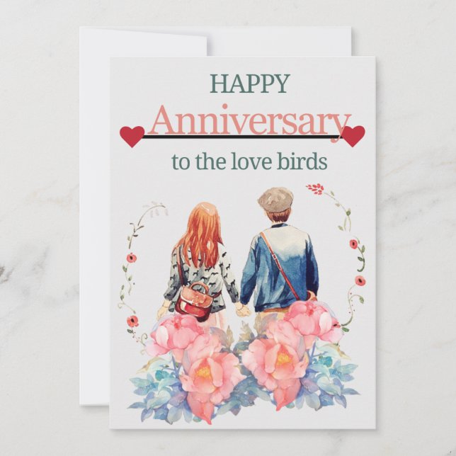 WEDING ANNIVERSARY WISHES CARD EINLADUNG (Vorderseite)