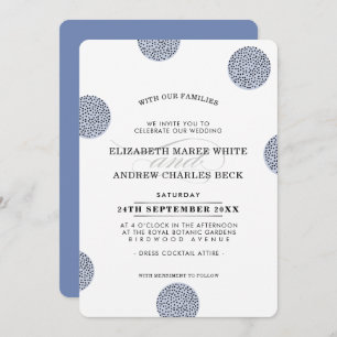 WEDING INVITE schick minimalistisch großen Mini-Pu Einladung