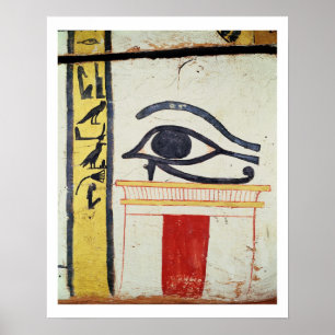 Wedjat Eye, detail from the sarcophagus cover of t Poster
