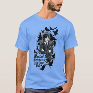 Wednesday Season 2 Who Said Nightmares Dont Comeru T-Shirt
