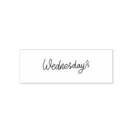 Wednesday Weekday Journal Design Permastempel