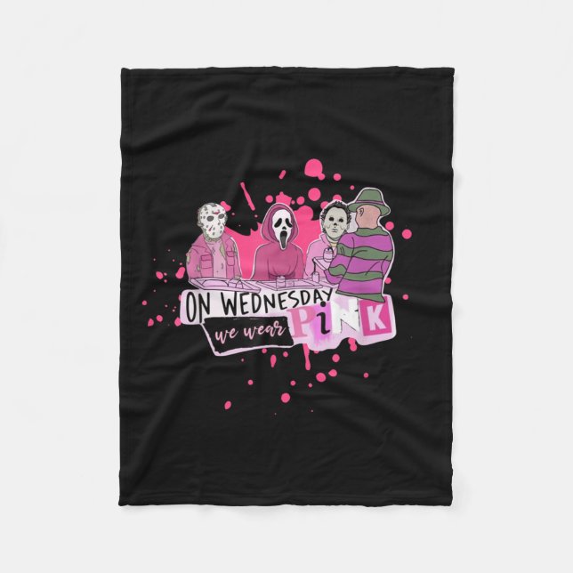 Weds. We Wear Nk Horror Villain Halloween Oct. Sok Fleecedecke (Vorderseite)