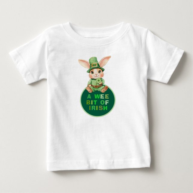 Wee Bit Irisch mit Bub Bun T - Shirt (Vorderseite)