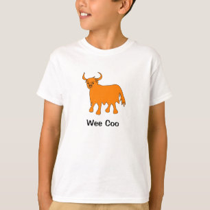 "Wee Coo" Highland Cow to Shirt Design