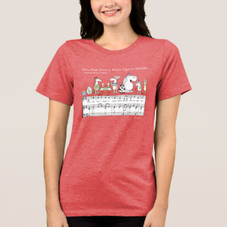 WEE FISH EWA MARE EGRETS MOOSE Sandra Boynton T- Tri-Blend Shirt