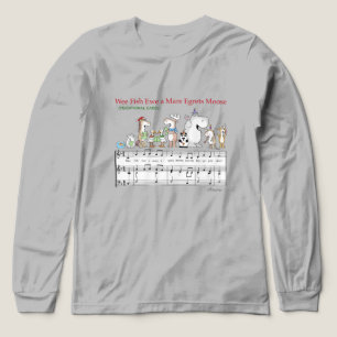 WEE FISH EWA MARE EGRETS MOOSE Sandra Boynton Tri-Blend Shirt