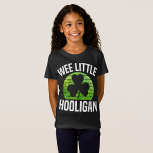 Wee Little Hooligan Boy Kids St Patricks Day Irish T-Shirt