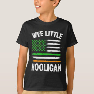 Wee Little Hooligan Fun St Patrick's Day Kleeblatt T-Shirt
