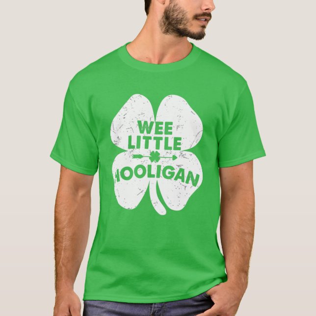 Wee Little Hooligan Funny Irish St Patricks Day Sh T-Shirt (Vorderseite)