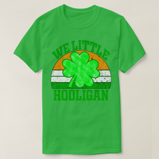 Wee Little Hooligan Funny St Patricks Day T-Shirt (Design vorne)