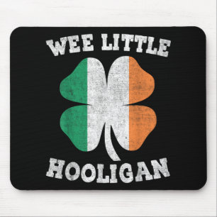 Wee Little Hooligan Funny St Patricks Day Teen Boy Mousepad