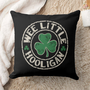 Wee Little Hooligan Kleeblatt St Patrick's Day Kissen
