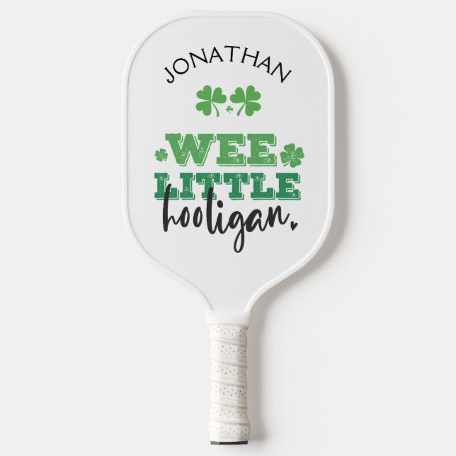 Wee Little Hooligan | St. Patrick's Day Pickleball Schläger (Vorderseite)