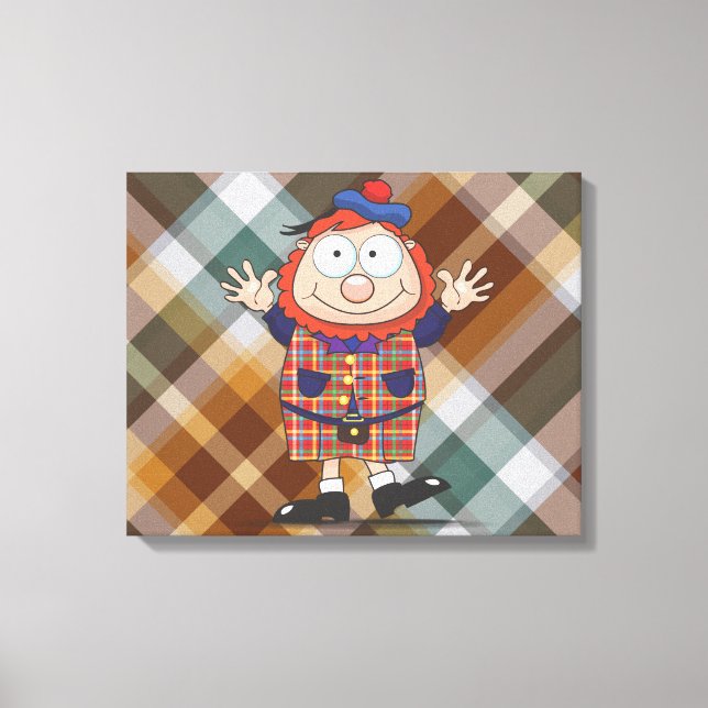 Wee man leinwanddruck (Vorderseite)