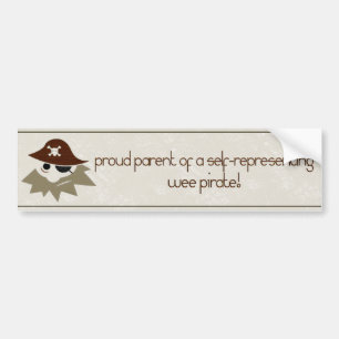 Wee Pirate Proud Pirate Parents Autoaufkleber