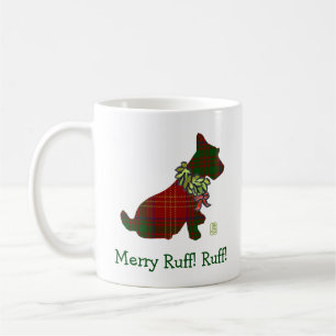 Wee Scottie Dog Merry Ruff! Ruff! 11oz-Tasse Kaffeetasse