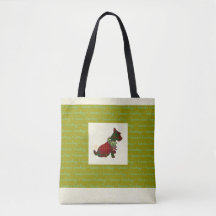 Wee Scottie Dog Season's Greetings All-Over-Print