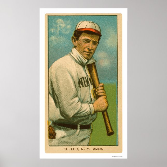 Wee Willie Keeler Baseball 1909 Poster (Vorne)