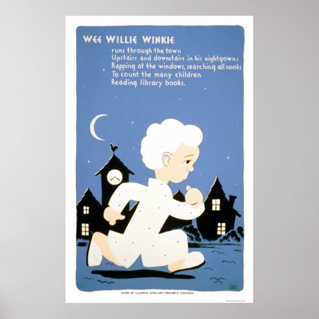 Wee Willie Winkie Library 1940 WPA Poster (Vorne)