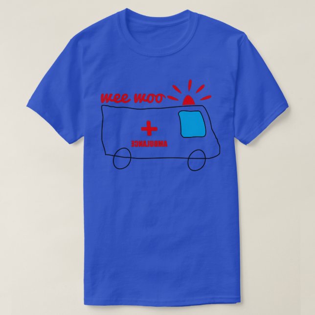 Wee Woo Wee Woo Ambulance T-Shirt (Design vorne)