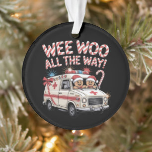 Wee Woo Weihnachtskrankenwagen Lebkuchen Süßigkeit Ornament