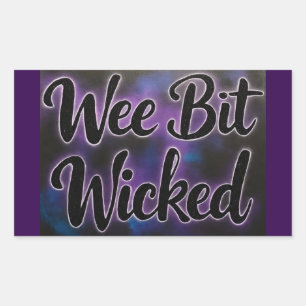 WeeBitWicked Rechteckiger Aufkleber