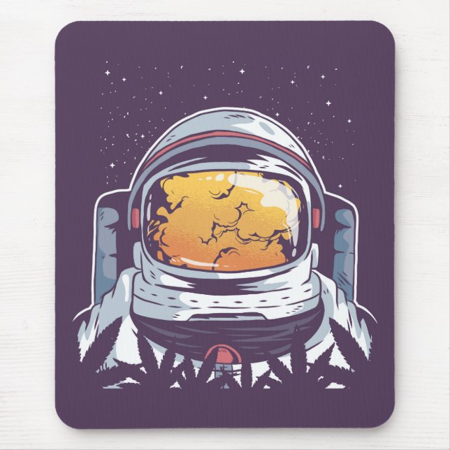 Weed Astronaut Mousepad (Vorne)