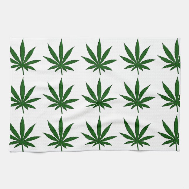 Weed Leaf Handtuch (Horizontal)
