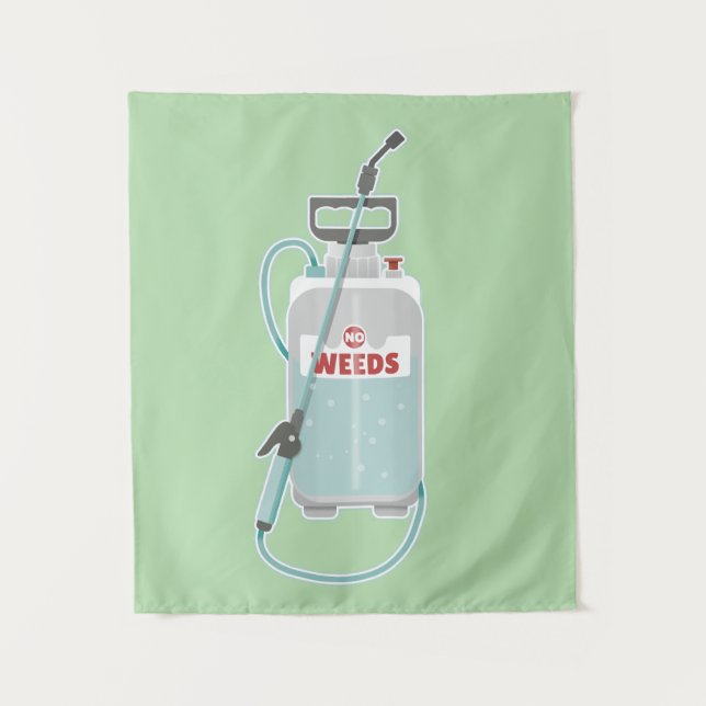 weed spray garden maintenance wandteppich (Vorderseite)