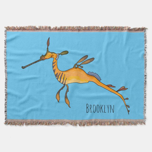 Weedy seadragon Cartoon Illustration  Decke (Vorderseite)