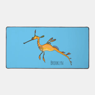 Weedy seadragon Cartoon Illustration Schreibtischunterlage