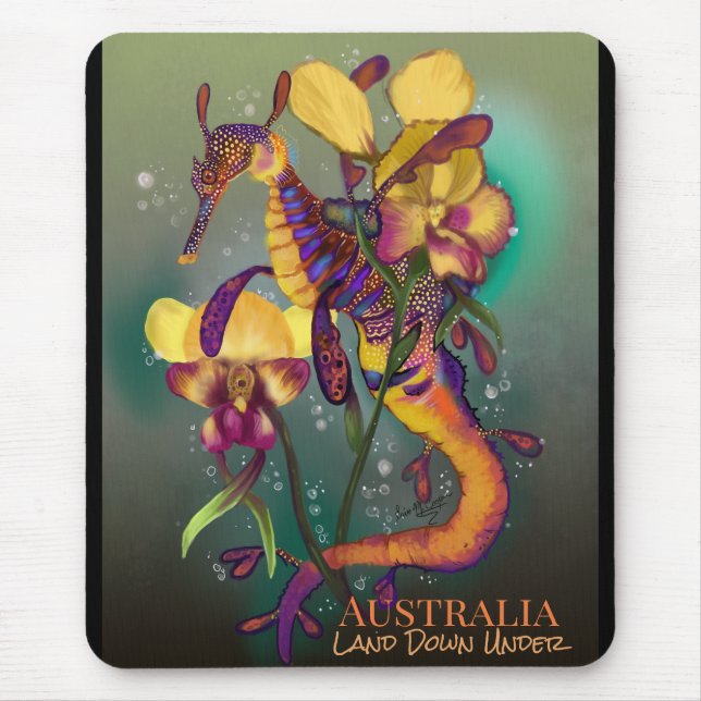 Weedy Seadragon mit Orchids Mousepad (Vorne)