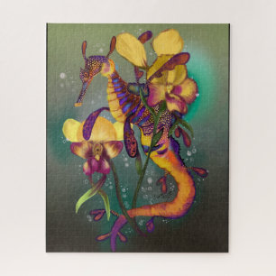 Weedy Seadragon mit Orchids Puzzle