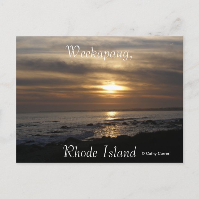 Weekapaug Rhode Island Postkarte (Vorderseite)
