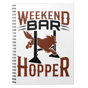 Weekend Bar Hopper Agility Dog Trainer Besitzer Notizblock